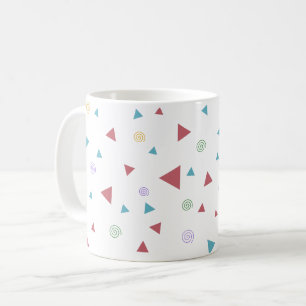 Chic Geometric Triangle and Swirls Coffee Mug
