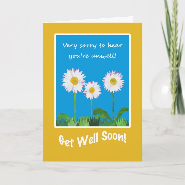 Chic Get Well Soon from Illness Card, Daisies Card (Front)