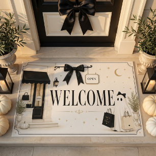 Chic Ghost Boutique Welcome Halloween  Doormat