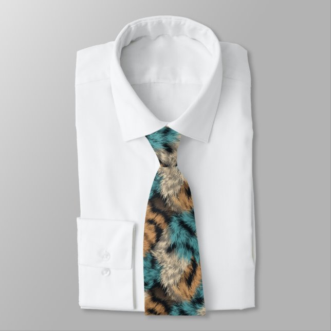Chic Gift  For Boyfriend Animal Print	This pattern Tie (Tied)