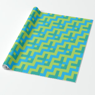 Chic Giftwrap : Emerald, Turquoise, Neon Green Wrapping Paper