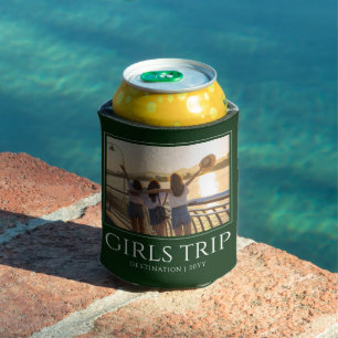 Chic Girls Trip Girls weekend Custom Photo Can Cooler