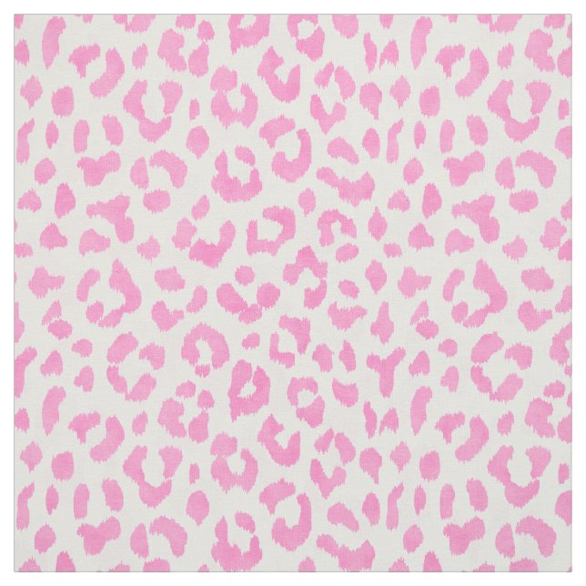 Chic girly light pink cheetah print pattern fabric (Swatch)