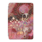 Chic Girly Red with flowers iPad Mini Cover (Front)