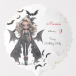 Chic glam gothic scary girl birthday party balloon<br><div class="desc">scary Gothic girl birthday party item for  girls</div>