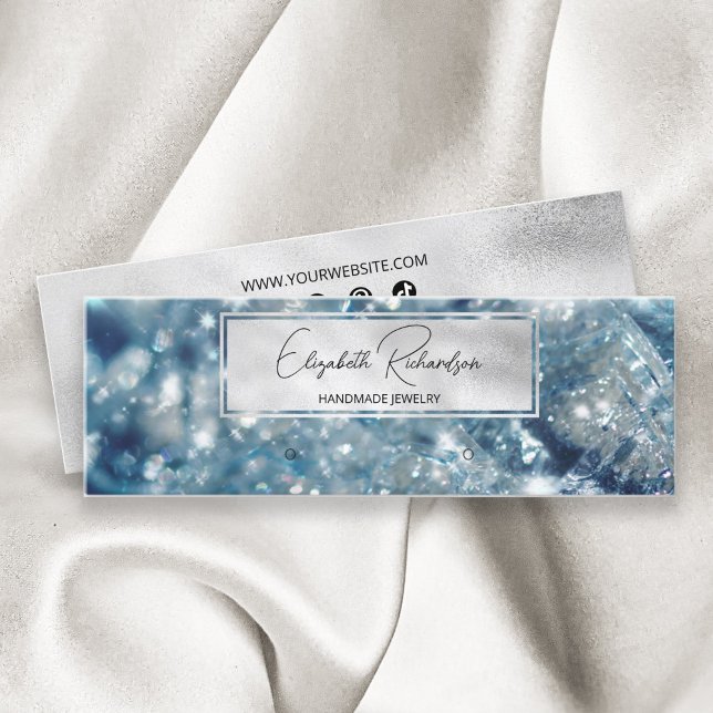 Chic Glam Luxury Elegant Jewellery Earring Display Mini Business Card (Creator Uploaded)