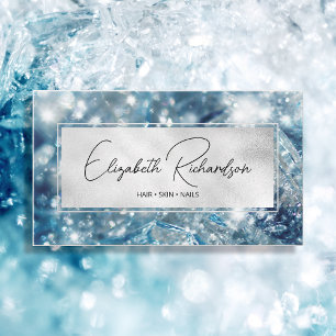 Chic Glam Sparkling Luxury Elegant Diamond Crystal Business Card