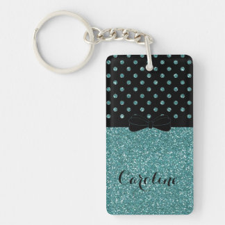 Chic Glitter Girly Papillon Personalised Key Ring