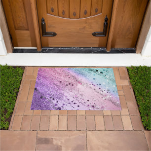 Chic Glitter Glam 4 (Unicorn Colours) #art #glitte Doormat