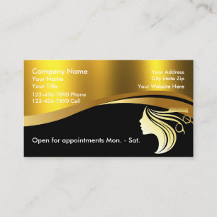 Chic Glitter Glam Beauty Salon Business Cards