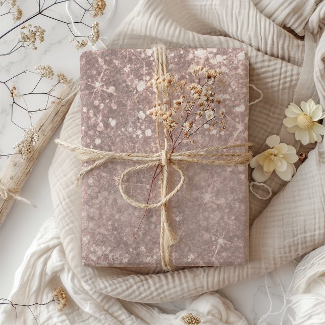 Chic Glitter Sparkle Rose Gold  Wrapping Paper Sheet (Creator Uploaded)
