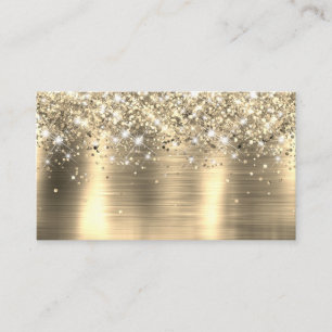 Chic Glittery Gold Foil Blank Place Card