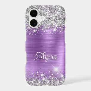 Chic Glittery Purple Amethyst Glam Name