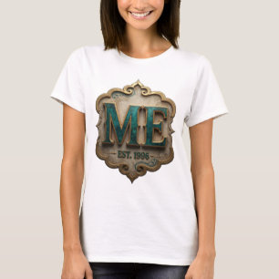 Chic Gold ABSTRACT ART Modern Design T-Shirt