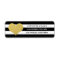 Chic Gold | Black Stripe Return Address Labels