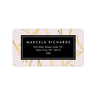 Chic Gold Bobby Pins Hair Stylist Salon Pink Label