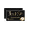 Chic gold brush font black chic order thank you