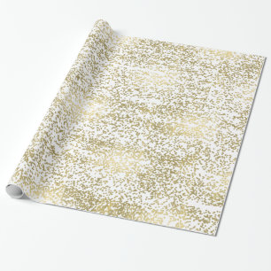 Chic Gold Confetti Wrapping Paper