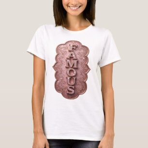 Chic Gold FAMOUS Design T-Shirt