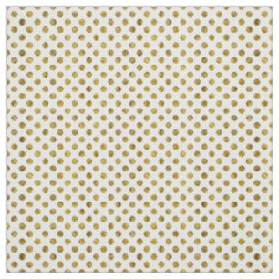 Chic Gold Glam Dots Fabric