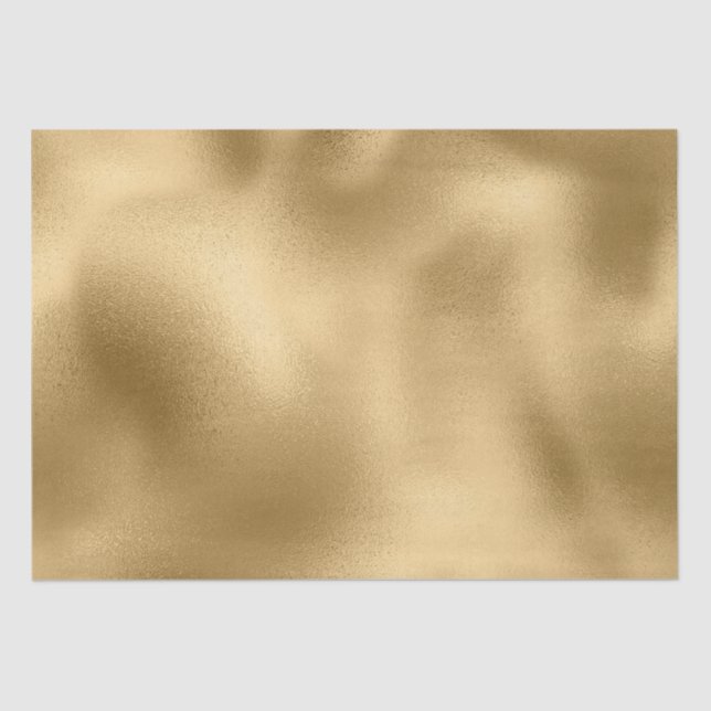 Chic Gold Glam Wedding Tissue Paper (Front)