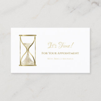 Chic Gold Glitz Hourglass Beauty Salon Appointment