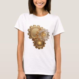 Chic Gold GOLDEN GEAR SYSTEM Print T-Shirt