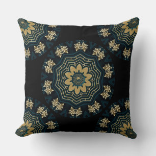 Chic Gold & Green Asian Style 2 Cushion