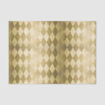 Chic Gold Harlequin Diamond Pattern Tissue Paper<br><div class="desc">This chic tissue paper features a faux gold harlequin diamond pattern. Perfect for Mardi Gras,  Christmas and other holiday gift wrapping and decoupage projects.</div>