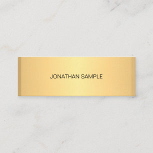 Chic Gold Look Modern Minimalist Creative Trendy Mini Business Card