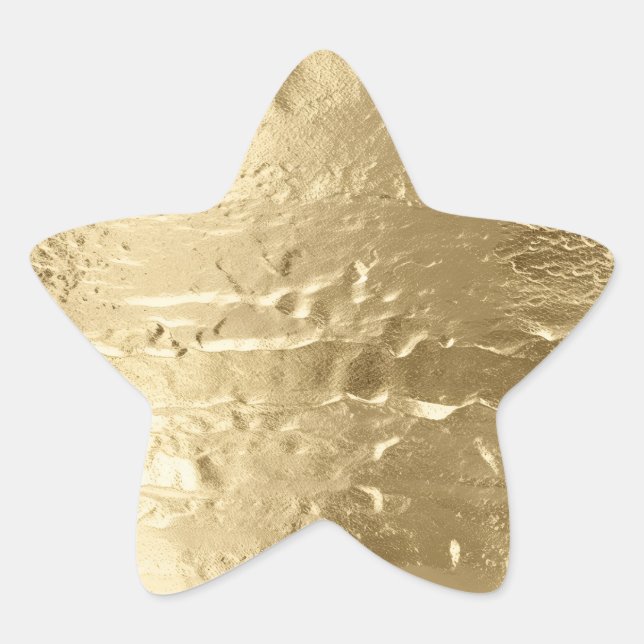 Chic Gold Star Sticker (Front)