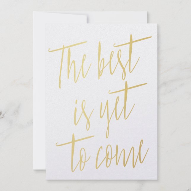 Chic Gold "The best is yet to come" (Front)