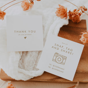 Chic Gold Typography Social Media Snap Tag Share