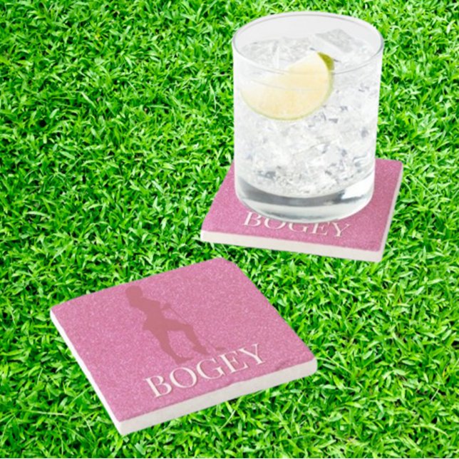 Chic Golf Gifts You'll Love Stone Coaster (Discover the perfect sparkly gifts for women golfers! )
