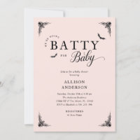 Chic Gothic Baby Shower Invitation