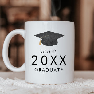 Chic Grad Cap Class of 2024 Graduate Graduation Coffee Mug