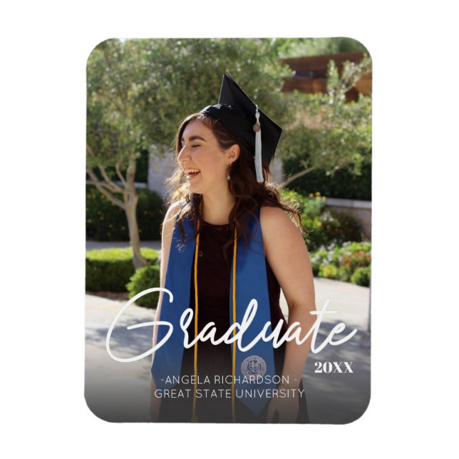 Chic Graduate 2 & Photo Graduation Magnet Lighter (Vertical)