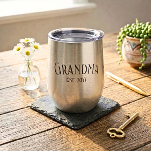 Chic Grandma Established Personalise Name Year