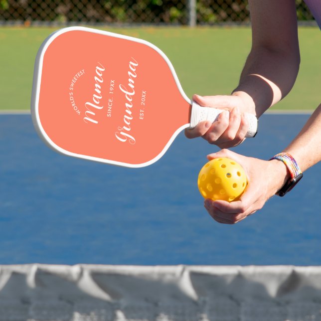 Chic Grandma Established Script Typography Pickleball Paddle (Insitu)