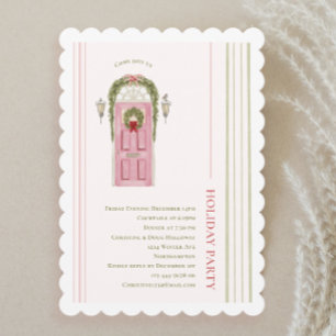 Chic Grandmillennial Christmas Holiday Party Invitation