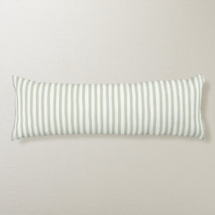 Chic Green Blue White Stripes Body Cushion