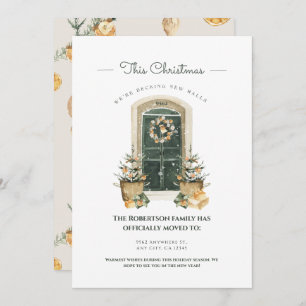 Chic Green Door Seasonal New Home Announcement