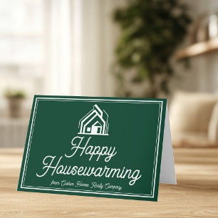 Chic Green Real Estate Company Custom Realtor Card