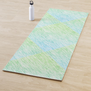 Chic Green Static Texture Yoga Mat