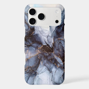Chic grey navy blue marble Case-Mate iPhone c