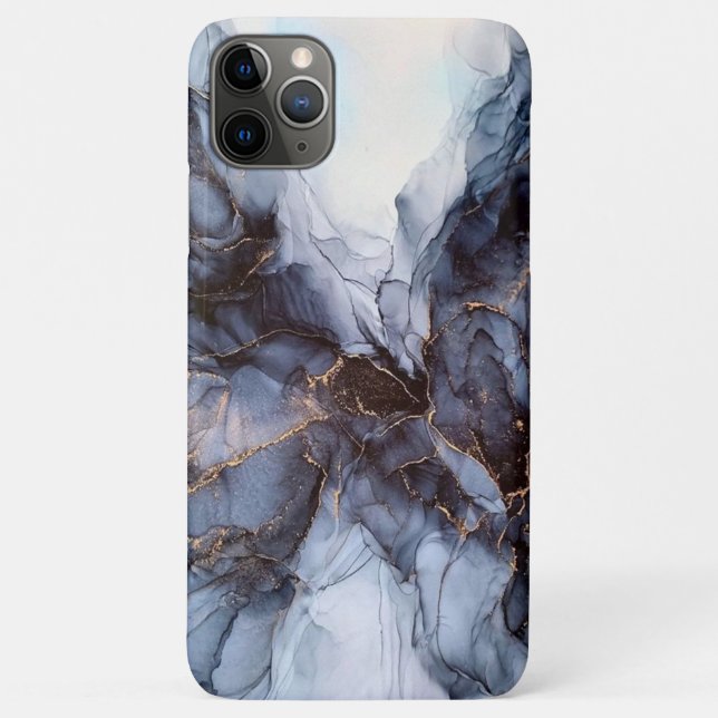 Chic grey navy blue marble      Case-Mate iPhone c Case (Back)