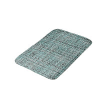 Chic Grey Seafoam Blue Green Boucle Woven Pattern
