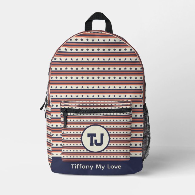 Chic Groomsmen Gym Teacher Backpack (Front)