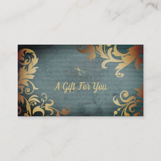 chic hair stylist hairstylist gift certificate (Front)