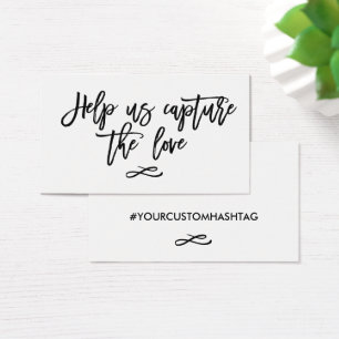 Chic Hand Lettered Help Us Capture The Love